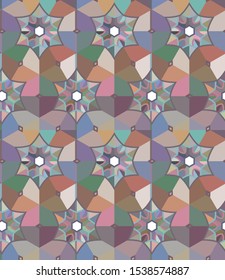 Geometric ornamental vector pattern. Seamless design texture.