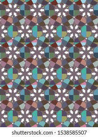 Geometric ornamental vector pattern. Seamless design texture.