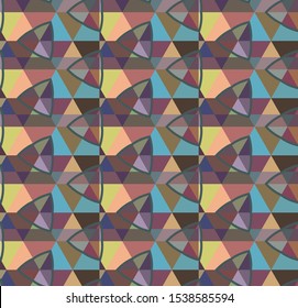 Geometric ornamental vector pattern. Seamless design texture.