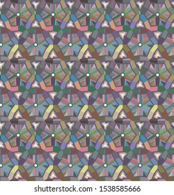 Geometric ornamental vector pattern. Seamless design texture.