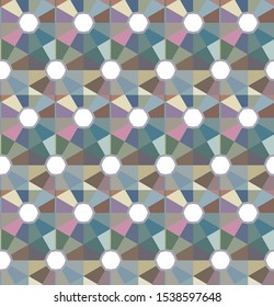 Geometric ornamental vector pattern. Seamless design texture.