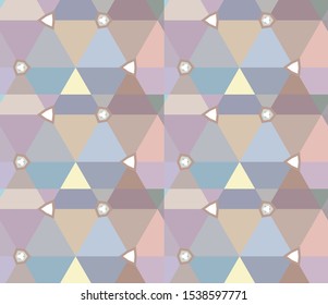 Geometric ornamental vector pattern. Seamless design texture.