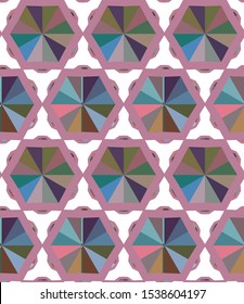 Geometric ornamental vector pattern. Seamless design texture.