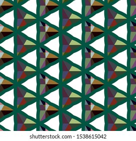 Geometric ornamental vector pattern. Seamless design texture.