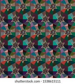 Geometric ornamental vector pattern. Seamless design texture.
