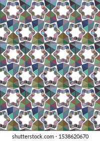 Geometric ornamental vector pattern. Seamless design texture.