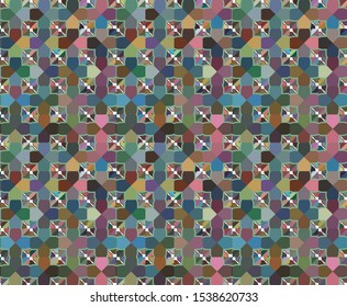 Geometric ornamental vector pattern. Seamless design texture.
