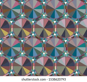 Geometric ornamental vector pattern. Seamless design texture.