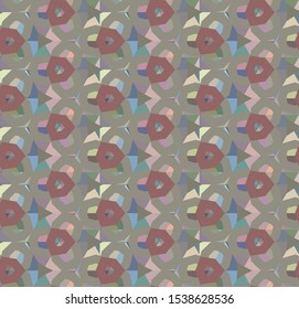 Geometric ornamental vector pattern. Seamless design texture.