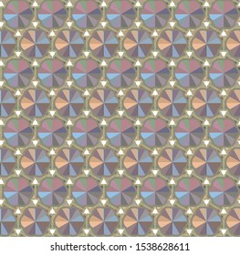 Geometric ornamental vector pattern. Seamless design texture.