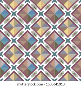 Geometric ornamental vector pattern. Seamless design texture.