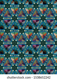 Geometric ornamental vector pattern. Seamless design texture.