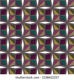 Geometric ornamental vector pattern. Seamless design texture.