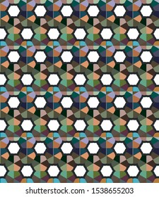 Geometric ornamental vector pattern. Seamless design texture.