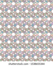 Geometric ornamental vector pattern. Seamless design texture.