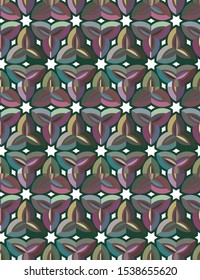 Geometric ornamental vector pattern. Seamless design texture.