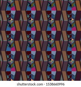 Geometric ornamental vector pattern. Seamless design texture.