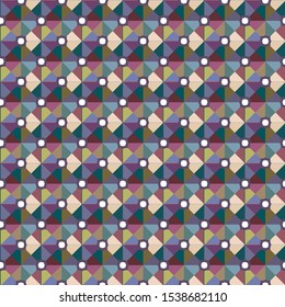 Geometric ornamental vector pattern. Seamless design texture.