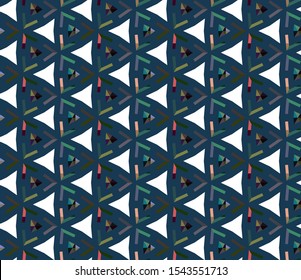 Geometric ornamental vector pattern. Seamless design texture.