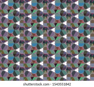 Geometric ornamental vector pattern. Seamless design texture.