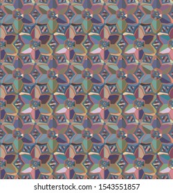 Geometric ornamental vector pattern. Seamless design texture.