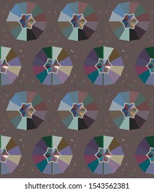 Geometric ornamental vector pattern. Seamless design texture.