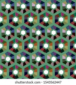 Geometric ornamental vector pattern. Seamless design texture.