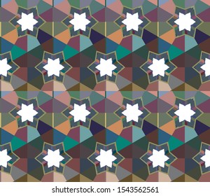 Geometric ornamental vector pattern. Seamless design texture.