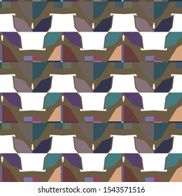 Geometric ornamental vector pattern. Seamless design texture.
