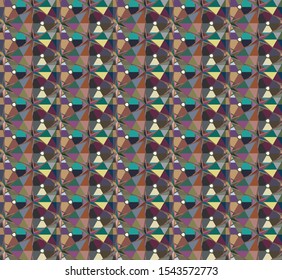 Geometric ornamental vector pattern. Seamless design texture.