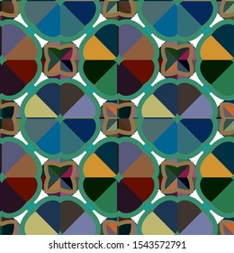 Geometric ornamental vector pattern. Seamless design texture.
