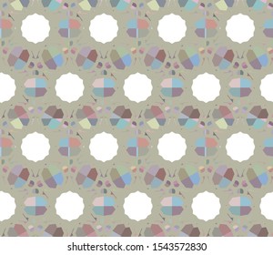 Geometric ornamental vector pattern. Seamless design texture.