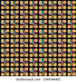 Geometric ornamental vector pattern. Seamless design texture.