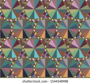 Geometric ornamental vector pattern. Seamless design texture.