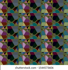 Geometric ornamental vector pattern. Seamless design texture.