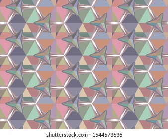 Geometric ornamental vector pattern. Seamless design texture.