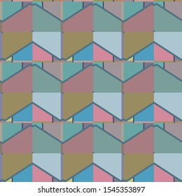 Geometric ornamental vector pattern. Seamless design texture.