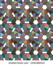 Geometric ornamental vector pattern. Seamless design texture.