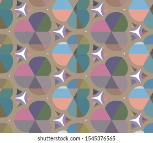 Geometric ornamental vector pattern. Seamless design texture.