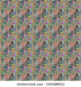 Geometric ornamental vector pattern. Seamless design texture.