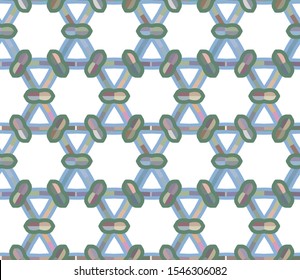 Geometric ornamental vector pattern. Seamless design texture.
