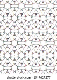 Geometric ornamental vector pattern. Seamless design texture.