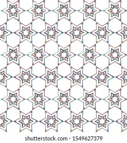 Geometric ornamental vector pattern. Seamless design texture.