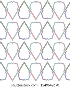 Geometric ornamental vector pattern. Seamless design texture.