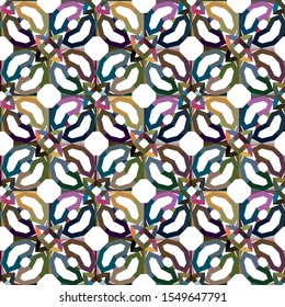 Geometric ornamental vector pattern. Seamless design texture.