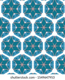 Geometric ornamental vector pattern. Seamless design texture.