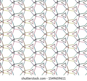 Geometric ornamental vector pattern. Seamless design texture.