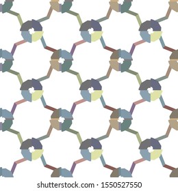 Geometric ornamental vector pattern. Seamless design texture.