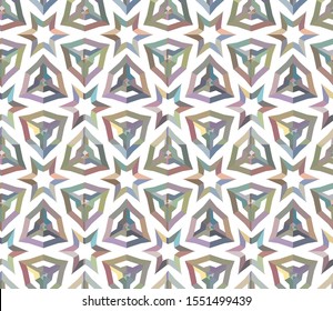 Geometric ornamental vector pattern. Seamless design texture.