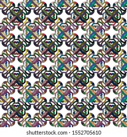 Geometric ornamental vector pattern. Seamless design texture.